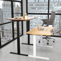 Bureau en bambou TOP assis et debout électrique bureau réglable en hauteur bureau en bambou dessus de table en bambou bureau en bambou