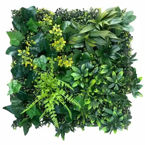 50*50cm 시뮬레이션 식물 벽 플라스틱 잔디 안티 UV 배경 녹지 장식 인공 잔디 발코니 장식품