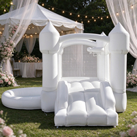 Structure gonflable Oxford pour aire de jeux extérieure, toboggan gonflable blanc pour enfants, approvisionnement en gros pour importateurs et détaillants en ligne