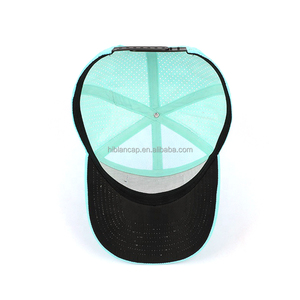 Logotipo personalizado agujero cortado con láser soporte en T a prueba de agua marcador de bola impermeable 7 paneles cuerda Golf Snapback gorras sombreros para hombres - Product Image 5