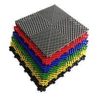Système modulaire de revêtement de sol pour garage, dalles de sol en plastique pour garage, tapis pour atelier, dalles de sol emboîtables, dalles de stationnement, dalles en PP