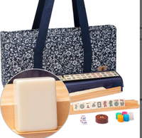 Nouvel ensemble de table de mahjong transfrontalier 3 pièces avec sac de rangement matelassé en polyester grande capacité, multifonctionnel pour le voyage