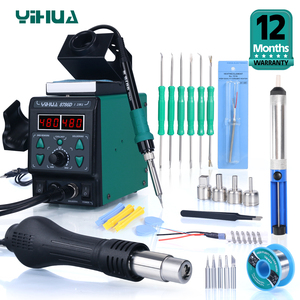 Estación de Soldadura de Aire Caliente YIHUA 8786D, Estación de Retrabajo Digital para Reparación de Teléfonos, Herramienta de Soldadura BGA SMD W284 - Product Image 1