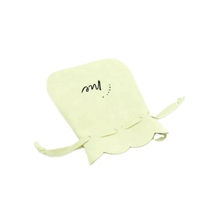 Bolsa de Joyería de Microfibra Beige con Cordón y Diseño y Logotipo Personalizados - Product Image 6