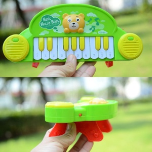 Kids' <b>Puzzle</b> Sitting Electronic Bass Piano Battery Operated Early Education Music <b>Toy</b> ABS Material Cartoon Instrument - Product Image 2