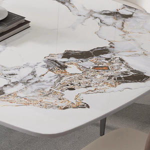 Hiện Đại Tối Giản Nhà Bàn Ăn Đặt Bóng Đá Tấm Ghế Ánh Sáng Sang Trọng Phong Cách Bắc Âu Hình Chữ Nhật Nhà Hàng Bảng Cho Nhỏ - Product Image 5