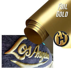 <span class=keywords><strong>Rouleau</strong></span> de vinyle thermocollant 3D en métal doré pour textile, vêtements, t-shirt, film de transfert de haute qualité - Product Image 6