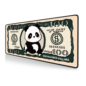 Tapis de bureau en tissu caoutchouté antidérapant, motif loutre anime mignonne et billet de 100 <span class=keywords><strong>dollars</strong></span>, pour <span class=keywords><strong>clavier</strong></span>, cadeau de bureau, en stock - Product Image 2