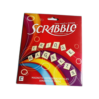 Aimant de réfrigérateur éducatif personnalisé, jeu de Scrabble avec lettres magnétiques et sac en papier - Autocollants magnétiques portables
