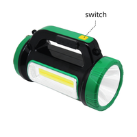 Lampe de poche d'urgence LED portable avec projecteur COB 3W projecteur charge solaire sortie USB lumière rechargeable portable