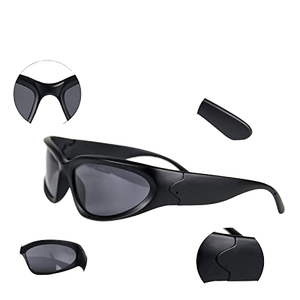 Gafas de Sol Ovaladas de Moda Y2K, Protección Solar para Deportes al Aire Libre, Ciclismo, Unisex, Viajes, Protección UV - Product Image 3