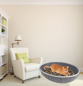 Cama para Mascotas Plegable de Fieltro Duro con Funda Extraíble y Lavable para Gatos y Perros - Product Image 4