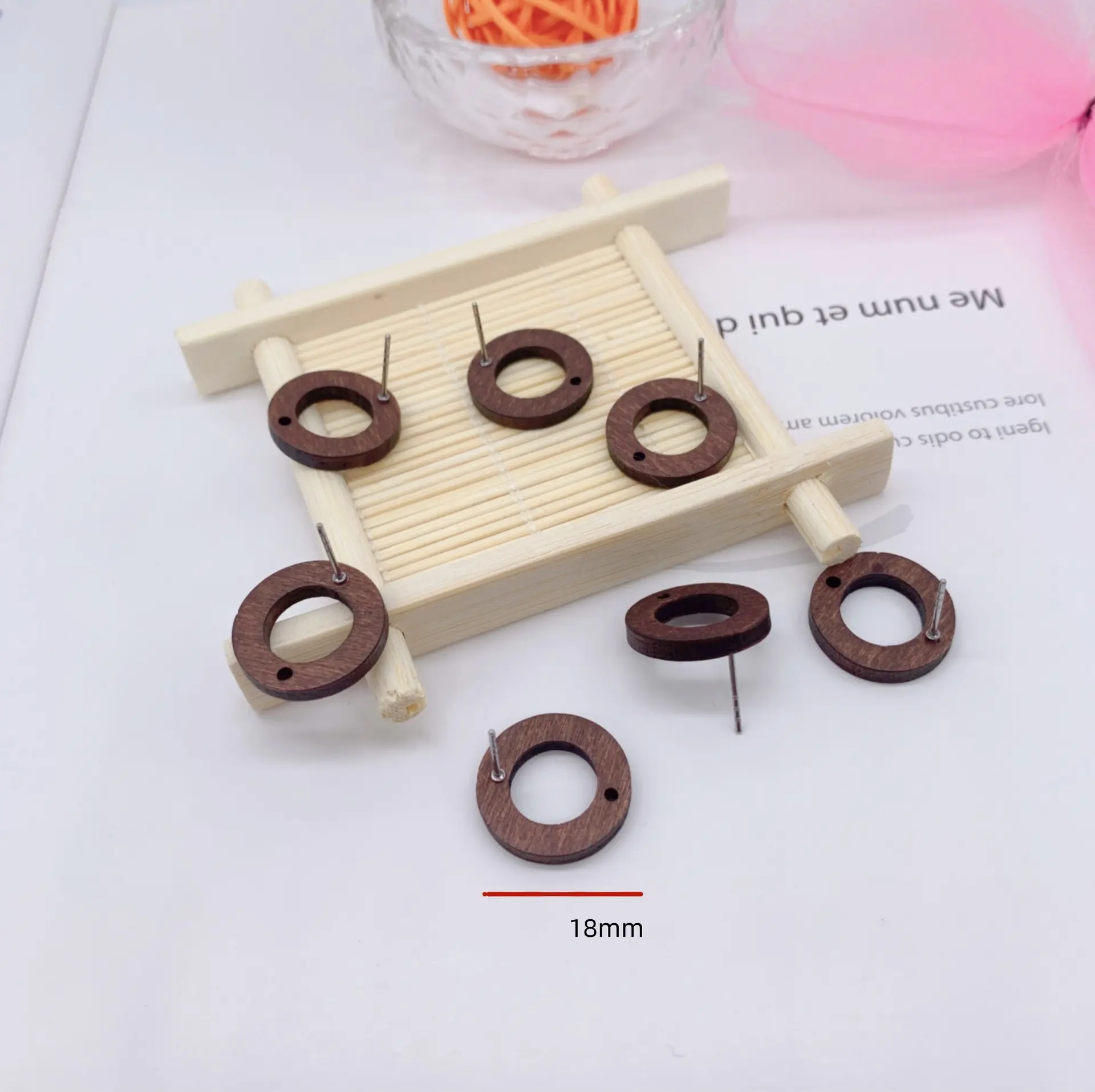 Fashion wood steel stud earring Jewelry Findings stud earring hook,DIY Earrings Accessories,