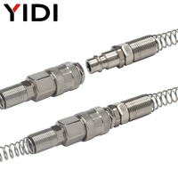 Raccord pneumatique rapide autobloquant de type EU PP20 SP20, connecteur mâle en fer et femelle avec ressort pour tuyau d'air 0805