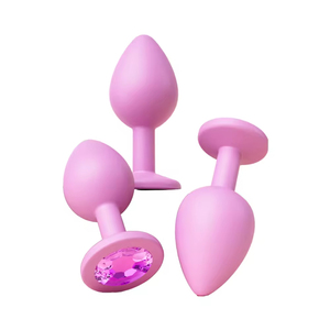 Tapón Anal de Silicona con Joyas, 100% Impermeable, Ecológico, Tapón Anal Sensorial para Adultos, para Hombres y Mujeres, Cuatro Colores, Alta Calidad - Product Image 1