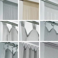 Rideau décoratif en maille de chaîne d'acier inoxydable tissée avec services de soudage et de découpe pour cloisons murales intérieures