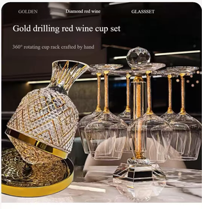 Cá Nhân 1500Ml Sáng Tạo Quay <span class=keywords><strong>Whisky</strong></span> Và Rượu Vang Decanter Pha Lê Thủy Tinh Quay Và Wobbling Tumbler Set - Product Image 3