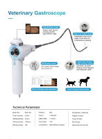 Endoscope vétérinaire médical QT360 à rotation de joystick à 360 degrés, résolution 1MP, diamètre extérieur 5,8 mm, diamètre de travail 2,0 mm