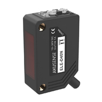 Sensor Fotoeléctrico Óptico Difuso Láser Económico de la Serie ELE Akusense ELE-B35NS02, Salida NPN/PNP, Área Activa de 10-400 mm, IP67