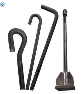 Il produttore personalizza i bulloni di ancoraggio in acciaio zincato secondo i disegni produce piastre saldate a forma di L viti a forma di 9 - Product Image 4