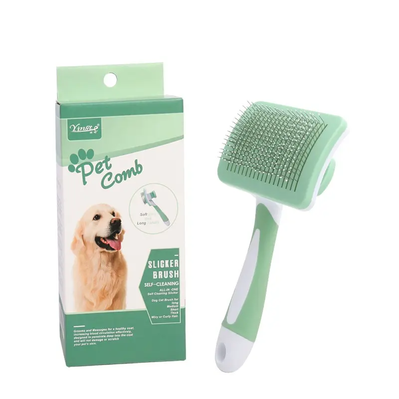 Escova para cães e gatos, pente para remover pelos de animais de estimação, escova para gatos, pente para agulhas de cães, venda imperdível