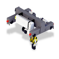 Palans électriques à câble métallique européens ND de 1,6T/2,5T/3,2T/6,3T/8T/10T/12,5 tonnes avec crochet de levage et chariot motorisé mobile