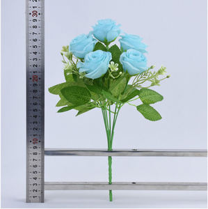 6ชิ้นช่อกุหลาบประดิษฐ์ดอกไม้ปลอมขนาดเล็กสำหรับตกแต่งบ้านงานแต่งงานของขวัญ<span class=keywords><strong>วาเลนไทน์</strong></span>โต๊ะกลางหัตถกรรม DIY - Product Image 6