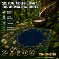 Tapis de Mahjong Américain Vert Forêt en Caoutchouc Naturel Thème Chrismukkah, Vente Directe Usine, pour Jeux de Table à la Maison Noël Hanouka