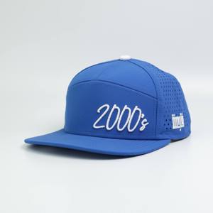 Cappellino Personalizzato con Logo Ricamato in 3D, Chiusura a Scatto, Fori Tagliati al Laser, 7 Pannelli, Bordo Piatto, Asciugatura Rapida - Product Image 1