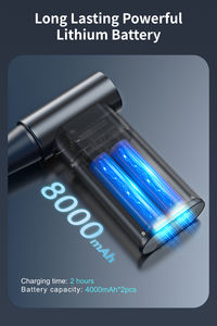 Aspiradora de Coche Inalámbrica y Soplador de Aire con Batería, Motor sin Escobillas, Portátil, Negro, Cuatro Velocidades, Ventilador de Chorro de Alta Velocidad - Product Image 3