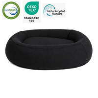 Coussin pour chien Yangyangpet GRS en velours côtelé, ovale, lavable, indestructible, amovible et résistant aux morsures