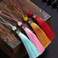 Ornement à pompon coloré de 8 cm, couleurs assorties, breloque marque-page pour boutiques de cadeaux, souvenirs culturels et accessoires faits main