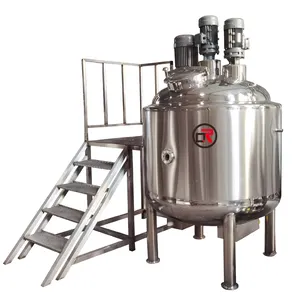 reactor stainless steel reactor for cosmetics Stainless steel drum mixer emulsifier mixing food grade tank