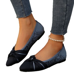 Nuove <span class=keywords><strong>Scarpe</strong></span> da <span class=keywords><strong>Donna</strong></span> Leggere di <span class=keywords><strong>Grandi</strong></span> Dimensioni con Fiocco Bicolore e Design Comodo per Esportazione Europea e Americana - Product Image 6