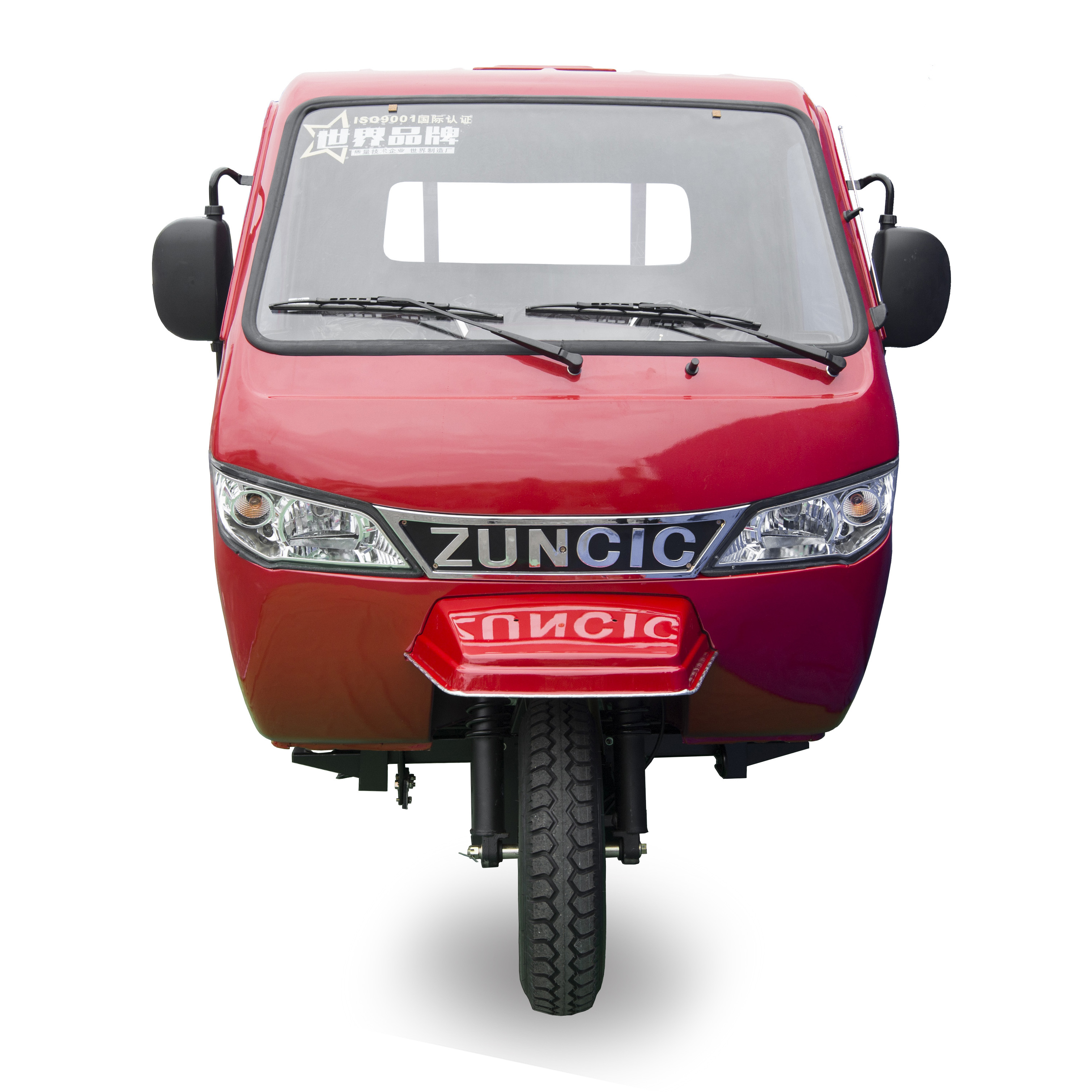 motorized  with closed cabin cargo tricycle three wheel motorcycle for adult