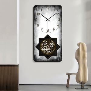 2025 nóng bán Chất lượng cao HD pha lê hồi giáo thạch anh Đồng hồ treo tường MDF kỹ thuật số Treo Kính mặt duy nhất cho phòng khách hồi giáo - Product Image 3