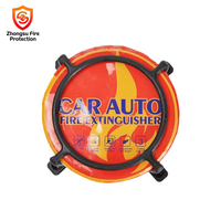 Extincteur automatique compact à poudre sèche pour voitures, équipement d'extinction d'incendie pour véhicules avec cadre de protection pour la sécurité routière