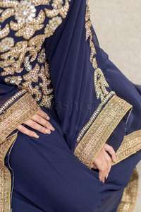 Nueva de moda Dubai Kaftan 2020 Dubai árabe marroquí elegante caftanes vestidos - Product Image 3