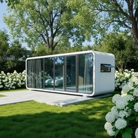 Maison mobile en capsule Apple Cabin, conteneur préfabriqué de 20 pieds, structure en acier pour hôtel, complexe hôtelier, glamping, taille personnalisable