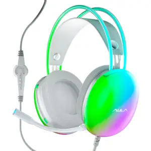 AULA S505 Geräuschunterdrückung RGB-Beleuchtung Gaming-Headset Bass kabelgebundene Kopfhörer Headset für PC
