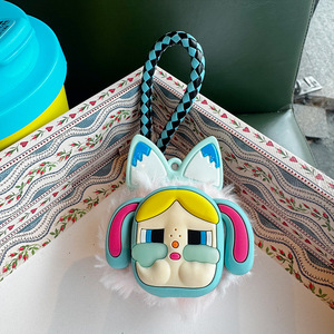 Llavero de Peluche de Bebé Llorón de Dibujos Animados, Colgante de Cuerda para Bolso, <span class=keywords><strong>Muñeca</strong></span> de Cabeza Grande para Niñas, Regalo de Moda para Bolso - Product Image 4