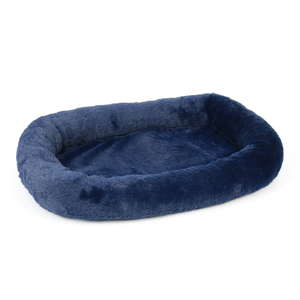 Tas kacang bulu palsu ramah lingkungan persegi panjang padat spons ketahanan tinggi mesin dicuci besar ukuran manusia tempat tidur anjing - Product Image 2