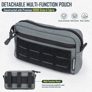 Ceinture de pêche à la mouche avec porte-canne, sangles réglables et compartiment pour filet - Product Image 3