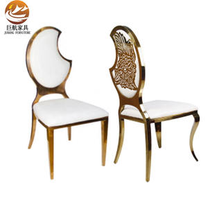 Silla King Profesional Hecha a Mano de Acero Inoxidable - Apilable y Resistente para Bodas, <span class=keywords><strong>Banquetes</strong></span> y Fiestas - Product Image 1