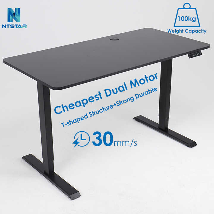 Strong Durable Dual Motor Adjustable Standup Desk Pc Sit Stand Desk ...