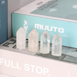 Toptan Sunstone kristal altıgen prizma kırmızı obsidyen Balmatin kulesi temizle kuvars kristalleri noktaları - Product Image 3