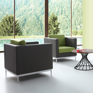 Sofá de tela para oficina Prosperous Seat XY-820-11, conjunto de muebles modernos minimalistas para sala de reuniones de negocios. - Product Image 1