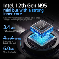Tablet Gaming Baru 10.5-Inci FHD 16:10 60Hz Panel IPS Metal Intel N95 Quad-Core Windows 11 Pro dengan Penyimpanan SSD DDR4 8GB Hitam