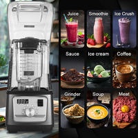 Ijs Crush Fruit Zware Blender Machine Commercieel Gebruik Sojamelk Maker Blender Krachtige Restaurant Smoothie Stille Blender