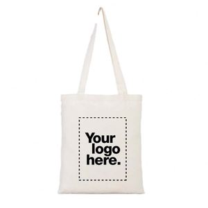 Bolsas de Compras de Lona de Algodón Orgánico Reciclado con Cierre, Personalizadas con Logotipo Impreso, Promocionales - Product Image 1